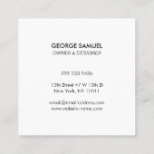 Modern Home Design Custom Abstract Logo Vierkante Visitekaartje (Achterkant)