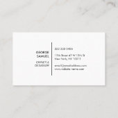 Modern Home Design Custom Abstract Logo  Visitekaartje (Achterkant)