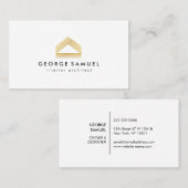 Modern Home Design Custom Abstract Logo  Visitekaartje (Voorkant / Achterkant)