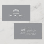 Modern Home Design Custom Abstract Logo Visitekaartje (Voorkant / Achterkant)
