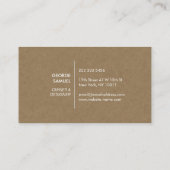 Modern Home Design Custom Abstract Logo  Visitekaartje (Achterkant)