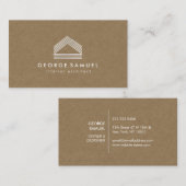 Modern Home Design Custom Abstract Logo  Visitekaartje (Voorkant / Achterkant)