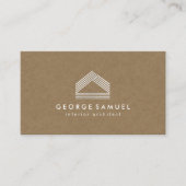 Modern Home Design Custom Abstract Logo  Visitekaartje (Voorkant)