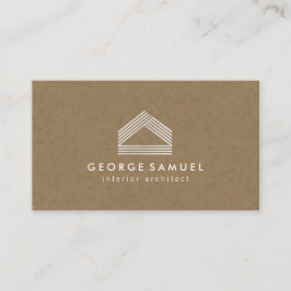 Modern Home Design Custom Abstract Logo  Visitekaartje