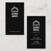 Modern Home Design Custom Abstract Logo  Visitekaartje (Voorkant / Achterkant)