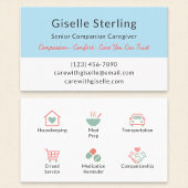 Modern Home Help Caregiver Service Visitekaartje