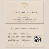 Modern Home House Painter Contractor QR Code Visitekaartje