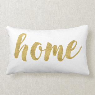 Modern home in Gold Decorative Kussen