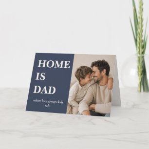 Modern Home is Dad Fotokaart - Vaderdag Kaart