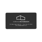 Modern Home Logo II DK grijs Etiket (Voorkant)