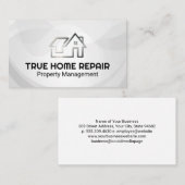Modern Home Logo | Property Repair Visitekaartje (Voorkant / Achterkant)