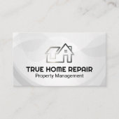 Modern Home Logo | Property Repair Visitekaartje (Voorkant)