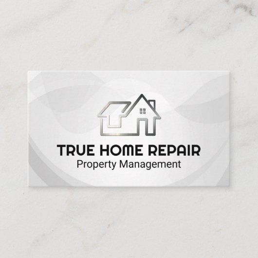 Modern Home Logo | Property Repair Visitekaartje (Voorkant)
