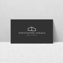 Modern Home Logo Vastgoed, Realtor Donkergrijs
