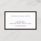 Modern Home Logo Vastgoed, Realtor Rood/Wit Visitekaartje (Achterkant)