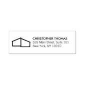 Modern Home Logo Vastgoed, Realtor Zelfinktende Stempel (Design)