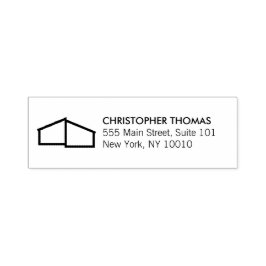 Modern Home Logo Vastgoed, Realtor Zelfinktende Stempel