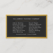 Modern Home Painter Contractor Painting Service Visitekaartje (Achterkant)