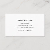 Modern Home Repair Handyman Visitekaartje (Achterkant)