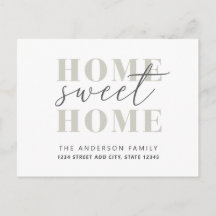 Modern Home Sweet Home Verhuisaankondiging