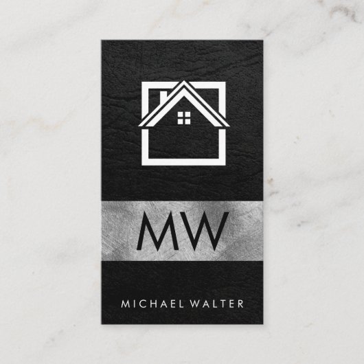 Modern Home Vastgoed Logo Visitekaartje (Voorkant)