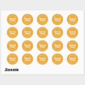 Modern Homemade Banana Bread Mellow Yellow Ronde Sticker (Vel)