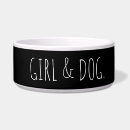 Modern Hond Meisje Eenvoudig Gift Voerbakje