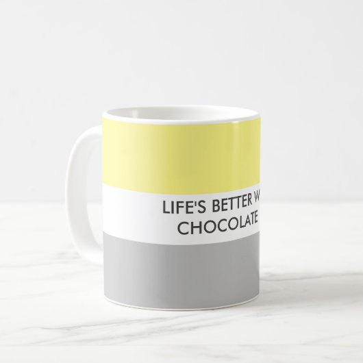 Modern Hondenliefhebber Fun Quote Koffiemok (Voorkant links)