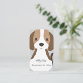 Modern Hondenwandelend huisdier zittend Visitekaar Visitekaartje (Staand voorkant)