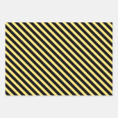 Modern Honey Bees with Heart & Honeycomb Pattern Inpakpapier Vel (Voorkant 3)