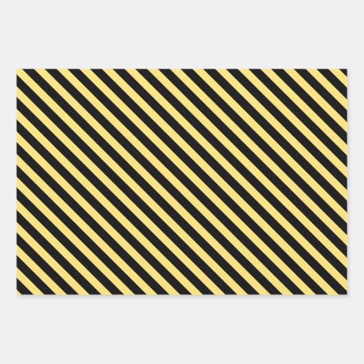 Modern Honey Bees with Heart & Honeycomb Pattern Inpakpapier Vel (Voorkant 3)