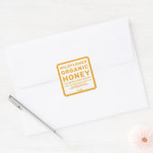 Modern Honey Jar Label Honeybee Apiary Yellow (Envelop)