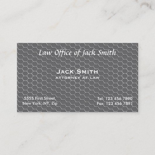 MODERN Honeycomb Visitekaartje (Voorkant)