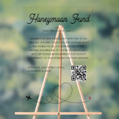Modern Honeymoon Fund QR Code Goed gedaan Acryl Bord (Neutraal)
