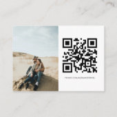 Modern Honeymoon Fund QR Code Goed gedaan Informatiekaartje (Achterkant)