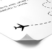 Modern Honeymoon Fund QR Code Goed gedaan Poster (Hoek)