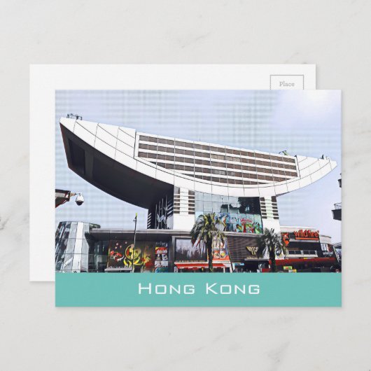 Modern Hong Kong Peak Reis Briefkaart (Voorkant / Achterkant)