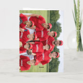 Modern Honkbal Teamfoto Coach Bedankkaart (Achterkant)
