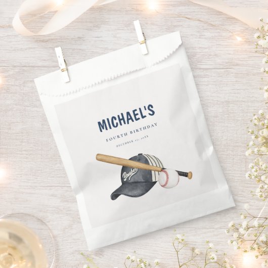Modern honkbal thema bedankzakje (Geknipt)