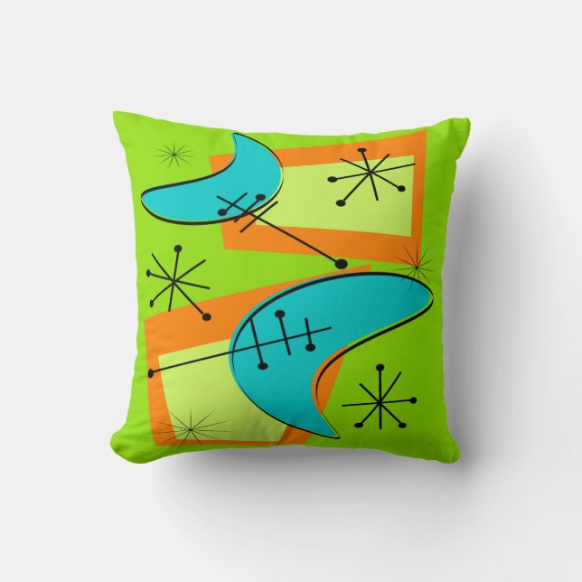 Modern Hoofdkussen Atoom 5 van het midden van de Kussen (Voorkant)