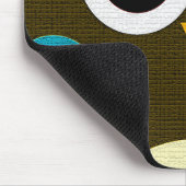Modern Hoot Owl Mousepad Muismat (Hoek)