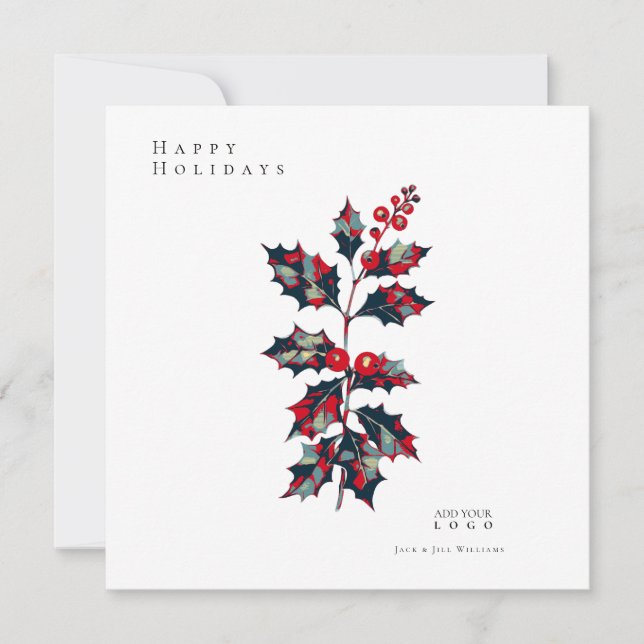 Modern Hope Poster Holly Berry Corporate Christmas (Voorkant)