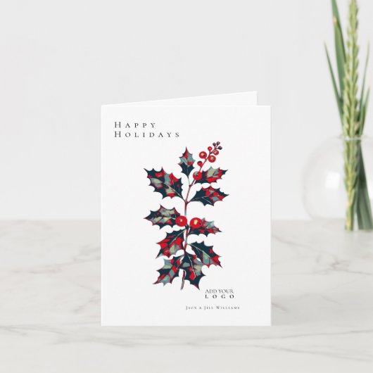 Modern Hope Poster Holly Berry Corporate Christmas (Voorkant)