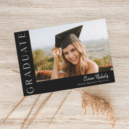 Modern horizontaal foto-Afstuderen Kaart