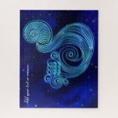 Modern horoscope astrology Aquarius zodiac sign; Legpuzzel (Verticaal)