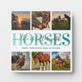 Modern Horse Photo Collage Fotoplaat (Voorkant)