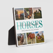 Modern Horse Photo Collage Fotoplaat (Voorkant)