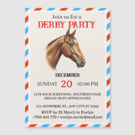 Modern Horse Racing Event Invitation