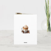 Modern Hot Chocolate Foto Merry Christmas Kaart (Achterkant)