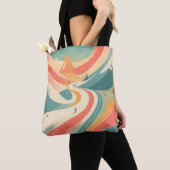 Modern Hot Look at Snow Mountain Paradise Fun Tote Bag (Dichtbij)